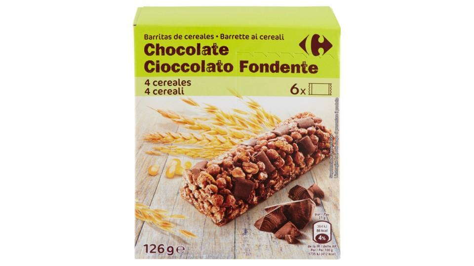 Barrette Di Cereali Con Cioccolato Fondente