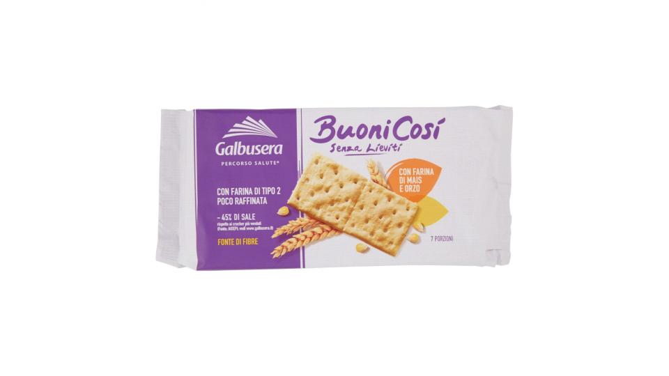 Galbusera Buonicosì Senza Lieviti Cracker Con Farina Di Mais E Orzo