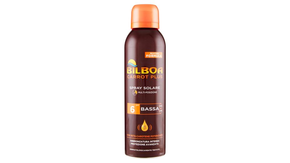 Bilboa Carrot Plus Spray Solare Multi-posizione Spf 6 Bassa