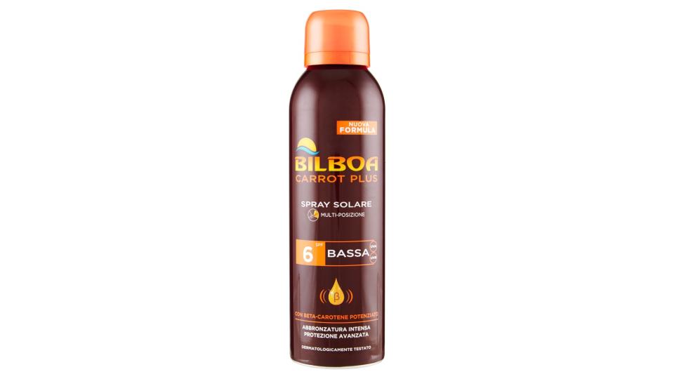 Bilboa Carrot Plus Spray Solare Multi-posizione Spf 6 Bassa