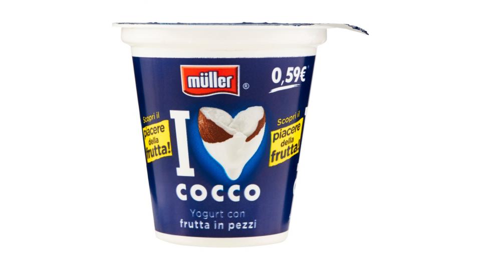 Müller Yogurt con frutta in pezzi Cocco