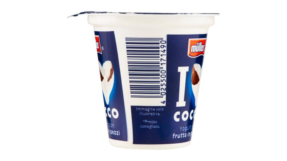 Müller Yogurt con frutta in pezzi Cocco