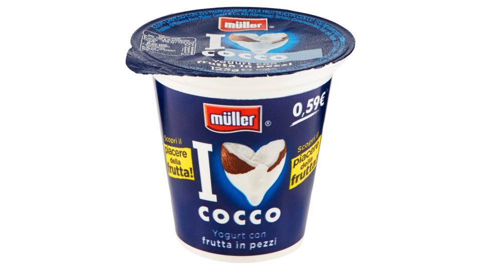 Müller Yogurt con frutta in pezzi Cocco