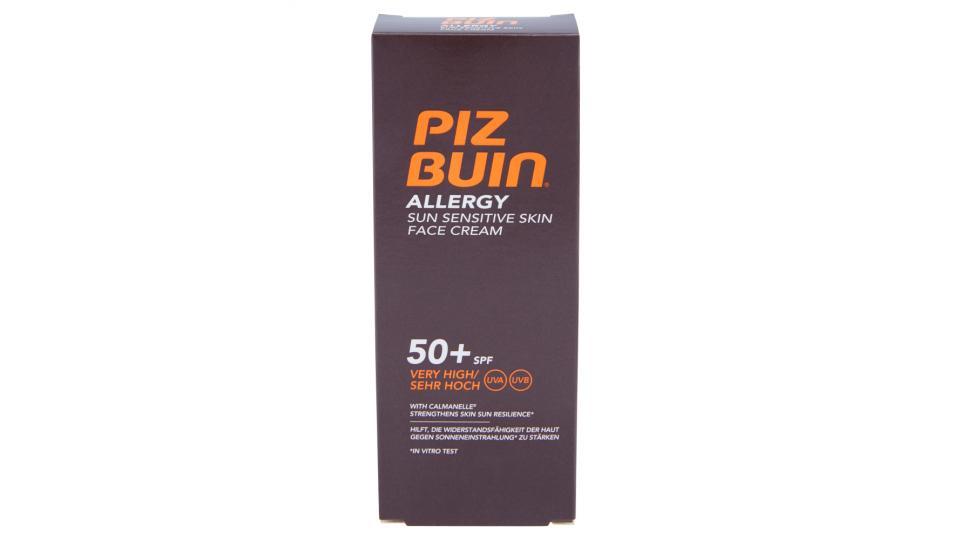 Piz Buin Allergy Sun Sensitive Skin Face Cream Very High 50+ Spf