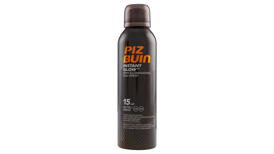 Piz Buin Instant Glow Skin Illuminating Sun Spray 15 Spf Media