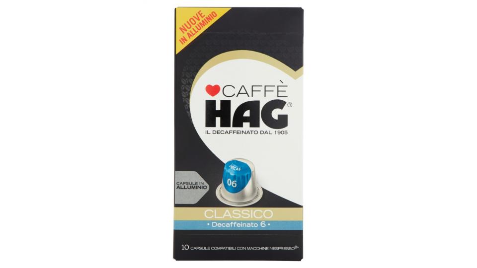 Caffè HAG Classico Decaffeinato 6 10 Capsule