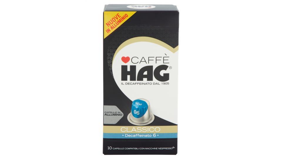 Caffè HAG Classico Decaffeinato 6 10 Capsule