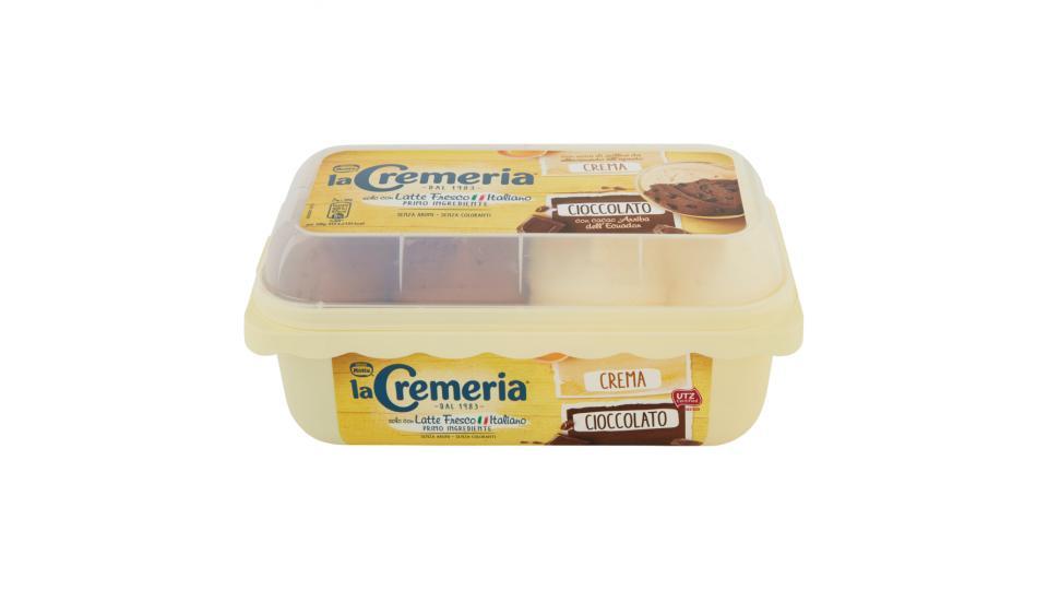 MOTTA LA CREMERIA Crema-Cioccolato Gelato Crema e Cacao con Granella di Cioccolato Vaschetta