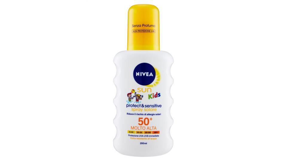 Nivea sun Kids Protective & sensitive spray solare FP 50+ molto alta