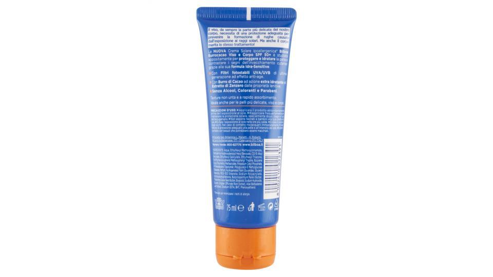 Bilboa Burrocacao Viso e Corpo Crema Solare SPF 50+ Molto Alta