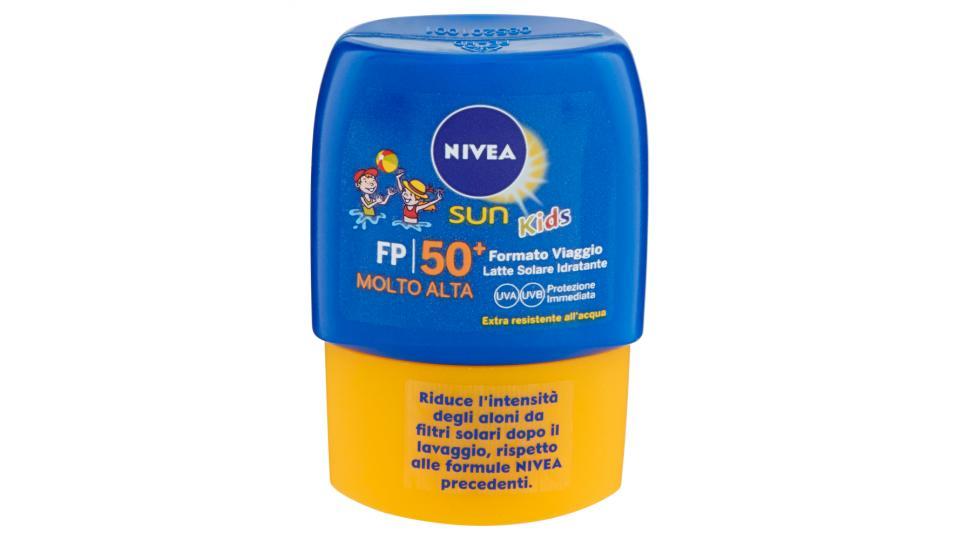 Nivea sun Kids Formato Viaggio Latte Solare Idratante FP 50+ Molto Alta