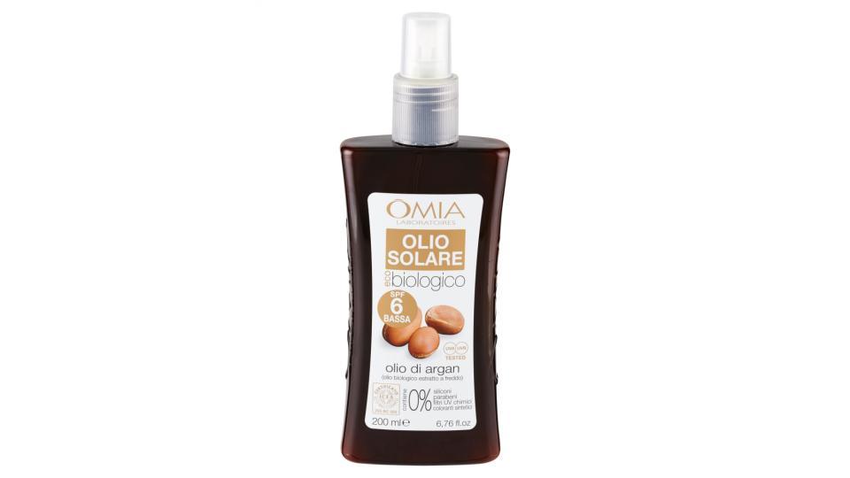 Omia Laboratoires eco biologico Olio Solare olio di argan SPF 6 Bassa