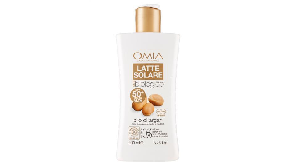 Omia Laboratoires eco biologico Latte Solare olio di argan SPF 50+ Molto Alta