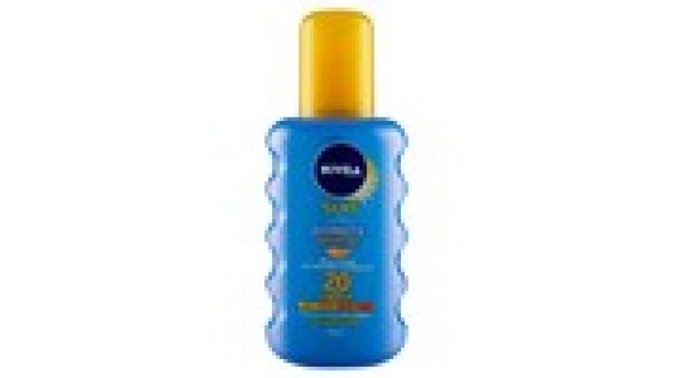 Nivea sun Protect & bronze Spray Solare con Attivatore di Melanina FP 20 media