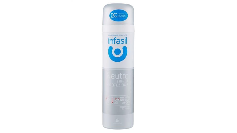 infasil Neutro Tripla Protezione Deodorante Spray