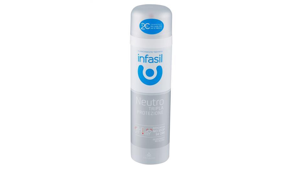 infasil Neutro Tripla Protezione Deodorante Spray