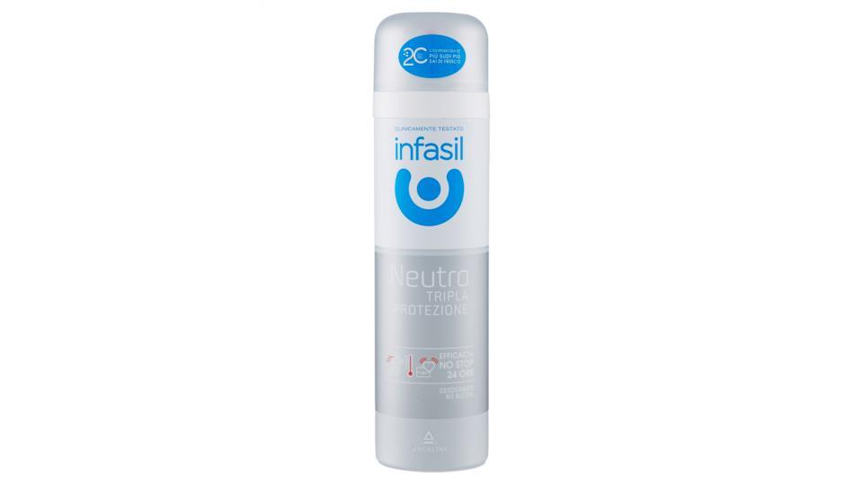 infasil Neutro Tripla Protezione Deodorante Spray