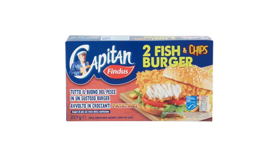 Capitan Findus Fish Chips Burger