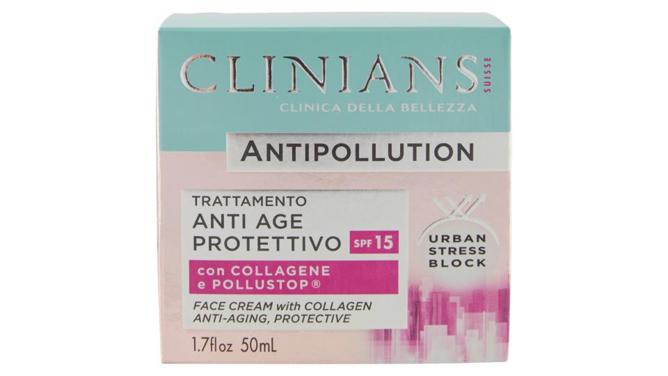 Clinians Antipollution Trattamento Anti Age Protettivo con Collagene e Pollustop