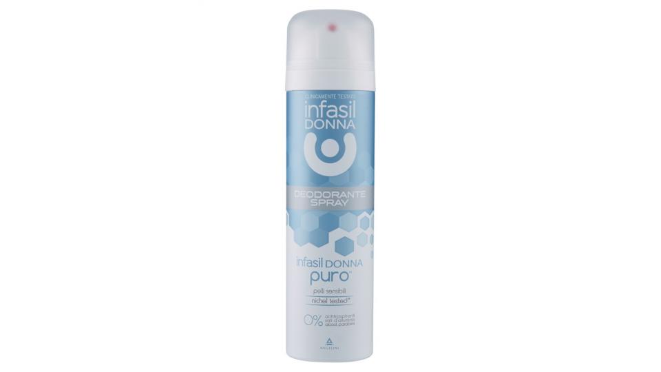 infasil Donna puro Deodorante Spray pelli sensibili