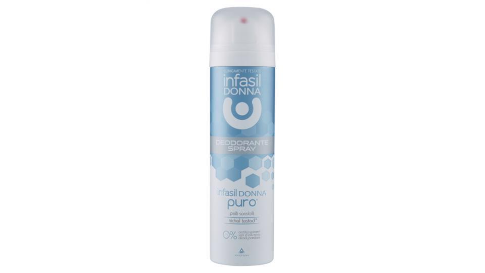 infasil Donna puro Deodorante Spray pelli sensibili