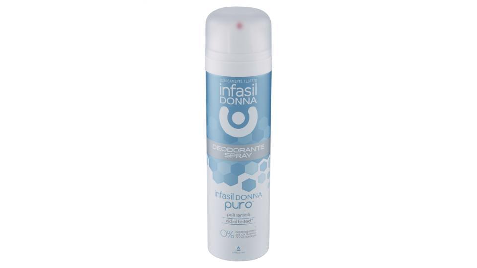 infasil Donna puro Deodorante Spray pelli sensibili