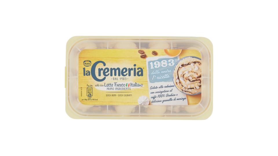 MOTTA LA CREMERIA 1983 Gelato allo Zabaione con variegatura al Caffè e Meringhe Vaschetta