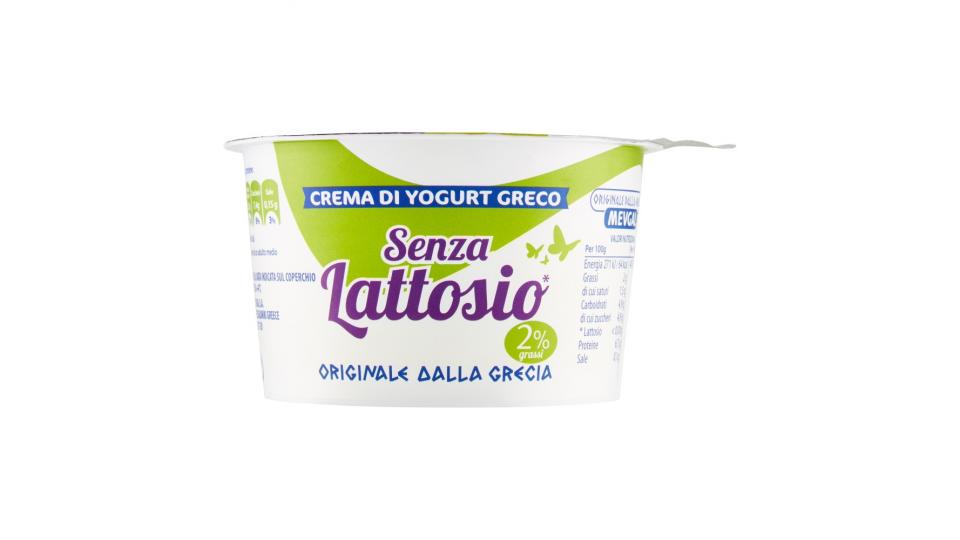 Mevgal Crema di Yogurt Greco Senza Lattosio* 2% grassi