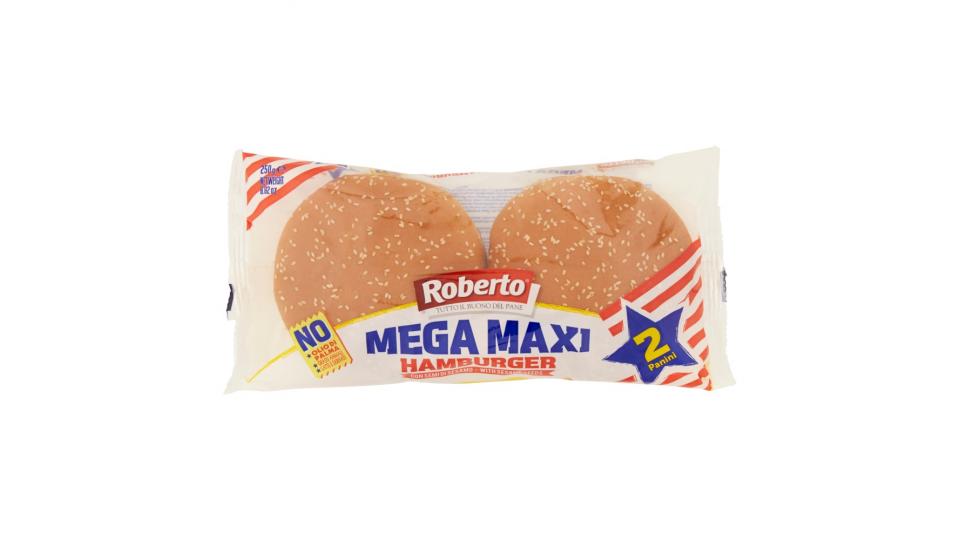 Roberto Mega Maxi Hamburger con Semi di Sesamo 2 Panini