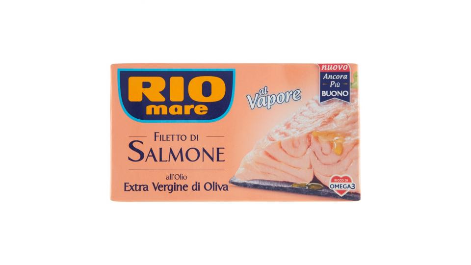 Rio mare Filetto di Salmone all'Olio Extra Vergine di Oliva al Vapore