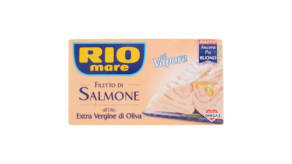 Rio mare Filetto di Salmone all'Olio Extra Vergine di Oliva al Vapore