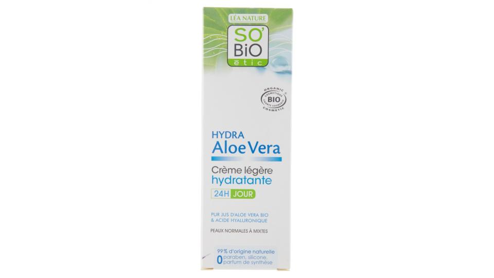 SO'BiO étic Hydra Aloe Vera Crème légère hydratante 24H Jour