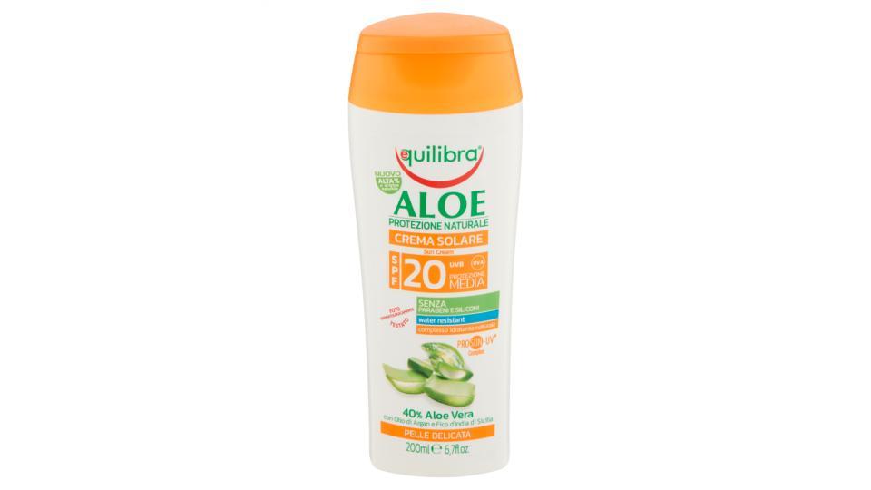 equilibra Aloe Crema Solare SPF 20 Pelle Delicata