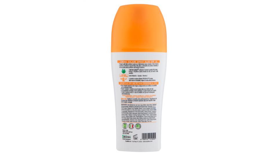 equilibra Aloe Crema Solare Spray SPF 25 Pelle Delicata