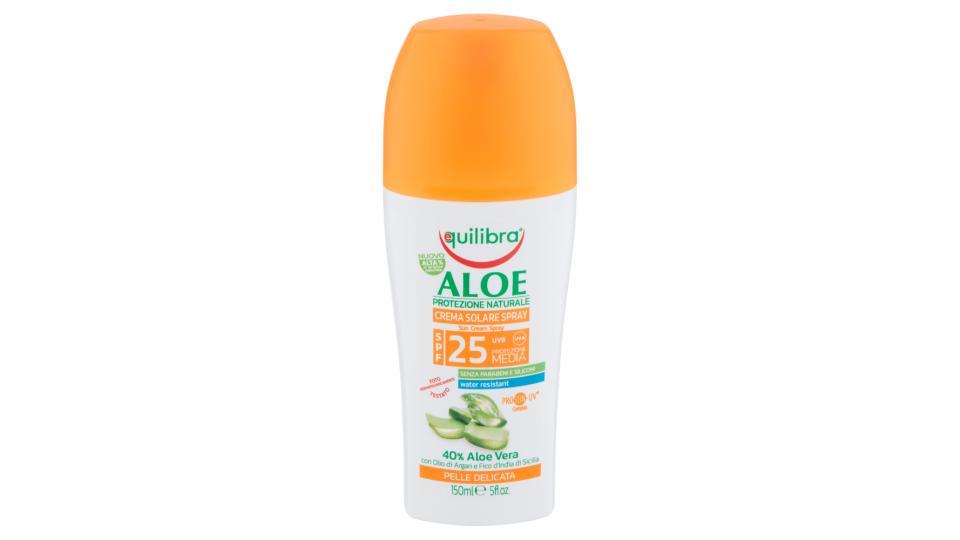 equilibra Aloe Crema Solare Spray SPF 25 Pelle Delicata