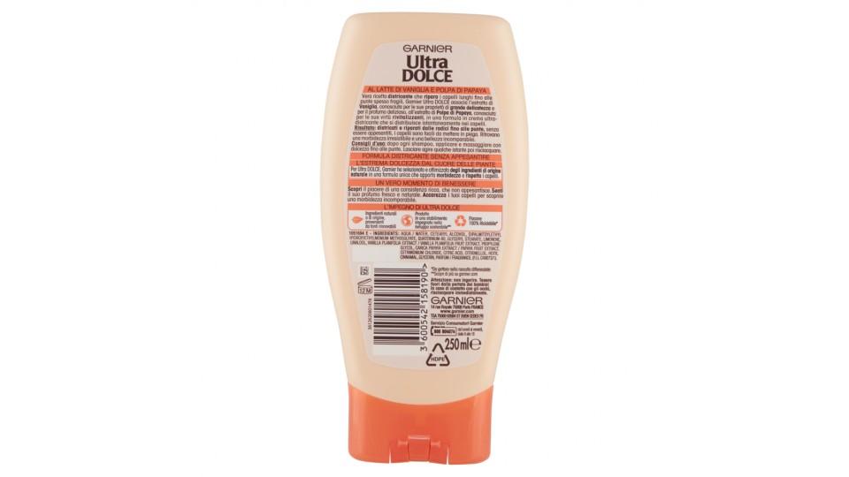 Garnier Ultra Dolce Balsamo al latte di Vaniglia e polpa Papaya per capelli lunghi e fragili