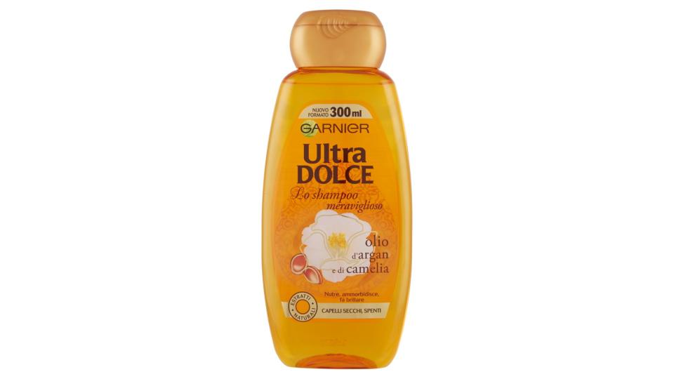 Garnier Ultra Dolce Shampoo Meraviglioso all'olio d'argan e di camelia per capelli secchi