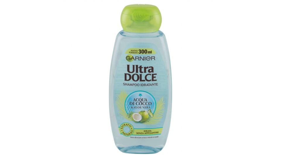 Garnier Ultra Dolce Shampoo Acqua di Cocco & Aloe Vera per capelli ruvidi e disidratati