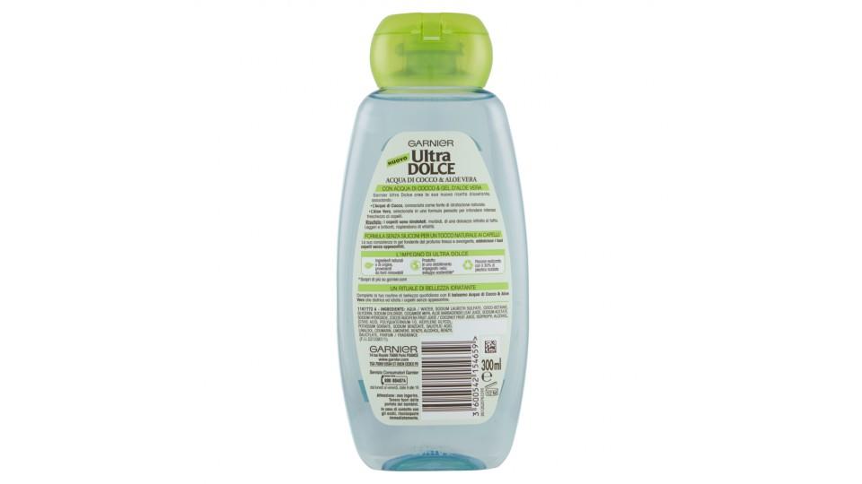 Garnier Ultra Dolce Shampoo Acqua di Cocco & Aloe Vera per capelli ruvidi e disidratati