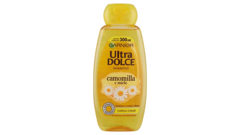 Garnier Ultra Dolce Shampoo all'estratto di Camomilla e Miele capelli chiari, senza parabeni