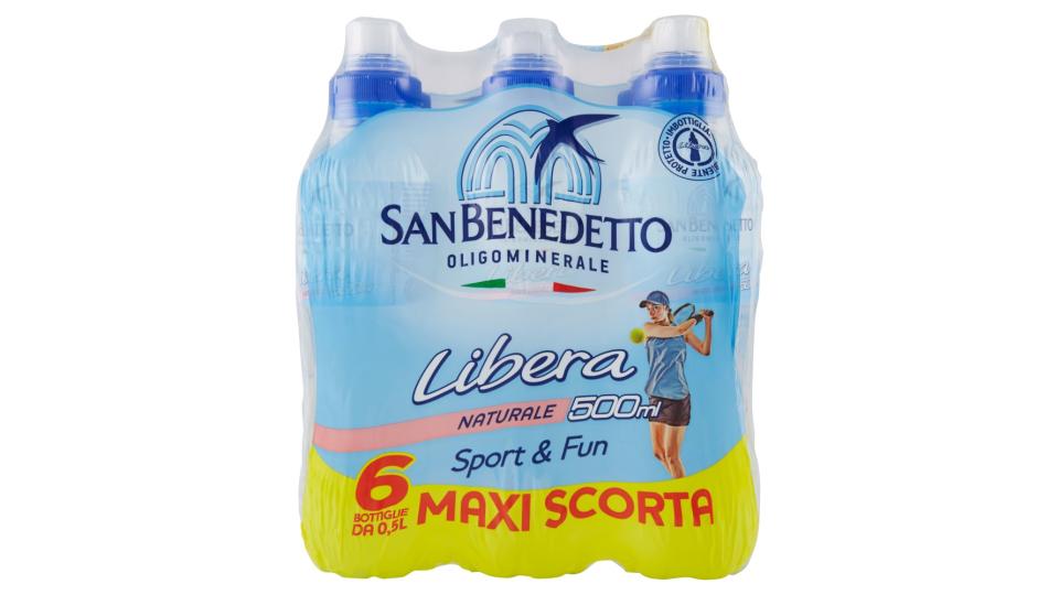 Acqua Minerale San Benedetto Benedicta Libera Pull&Push naturale 6 x