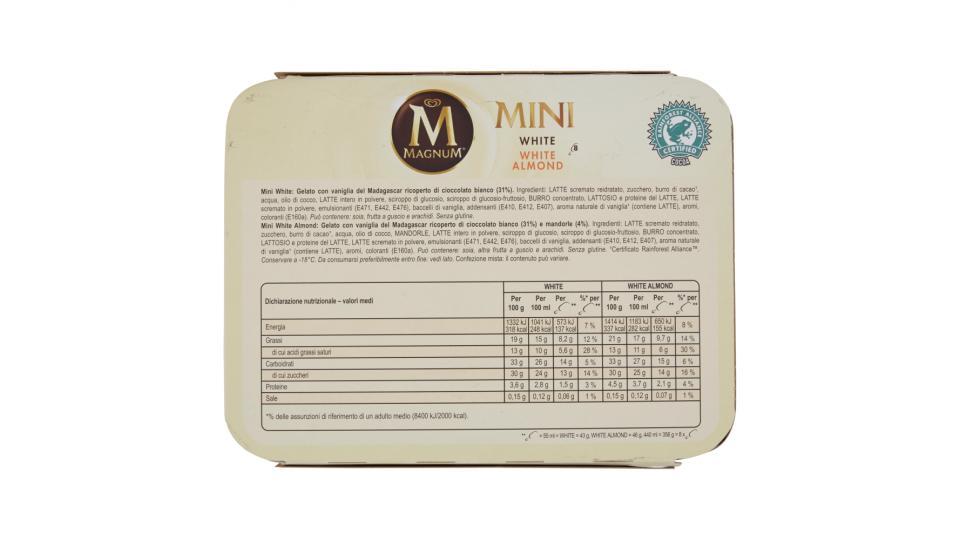 Magnum Mini Bianco e Mandorla 8 gelati