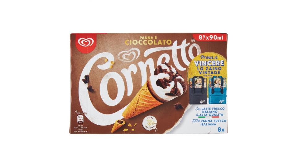 Cornetto Algida Panna e Cioccolato