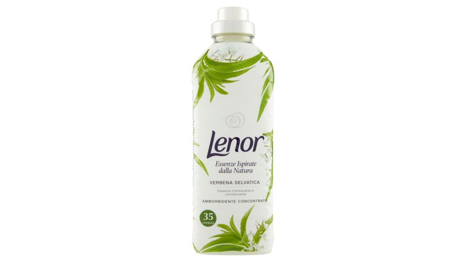 Lenor Ammorbidente Concentrato, Essenze Ispirate dalla Natura, Verbena Selvatica 35 Lavaggi