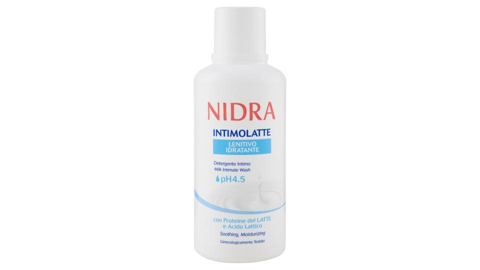 Nidra Intimolatte Lenitivo Idratante Detergente Intimo pH 4.5