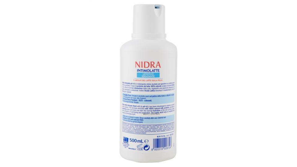 Nidra Intimolatte Lenitivo Idratante Detergente Intimo pH 4.5