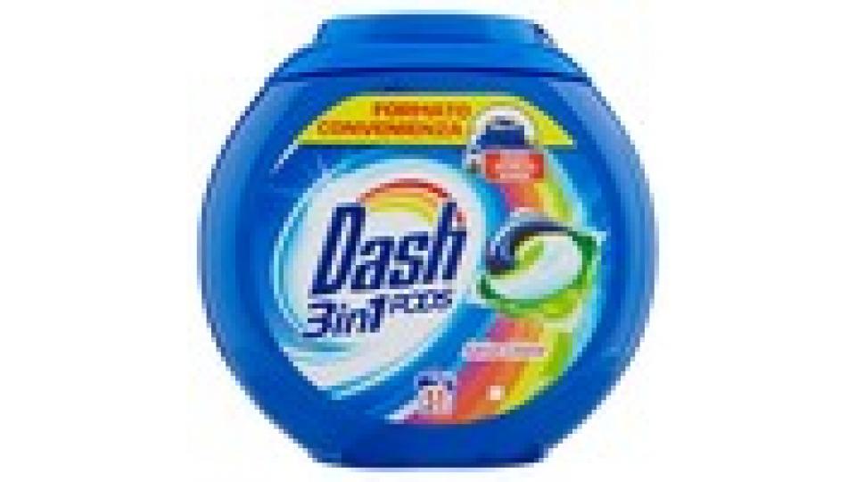 Dash PODS 3in1 Detersivo Lavatrice in Monodosi Salva Colore, Formato Convenienza