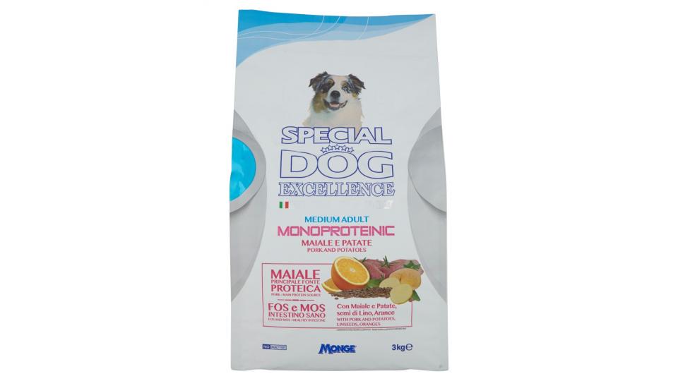 Special Dog Excellence Monoproteinic Medium Adult Maiale e Patate