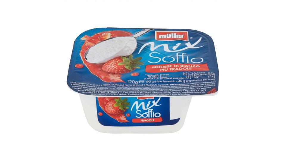 Müller, Mix Soffio mousse di bianco più fragole