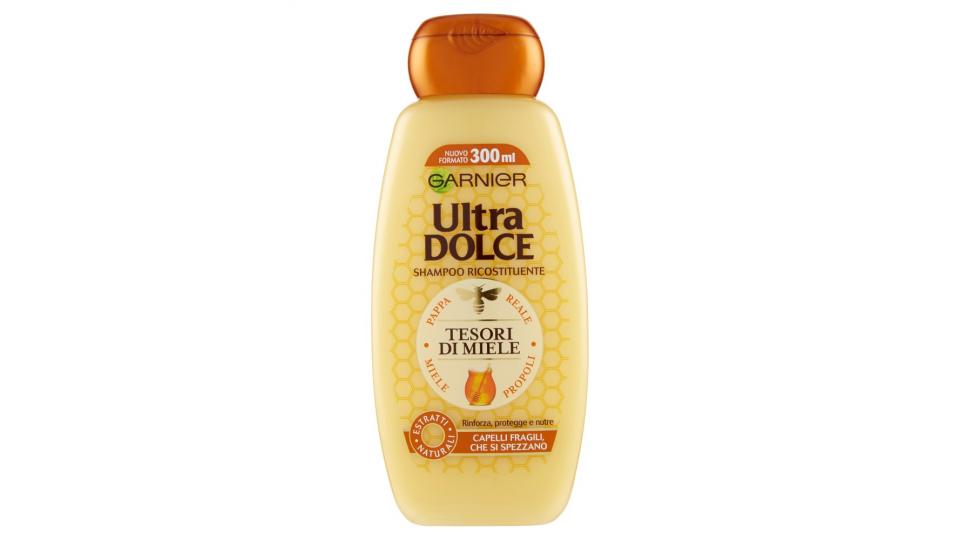 Garnier Ultra Dolce Shampoo Tesori di Miele, con Pappa Reale e Miele Propoli. Senza parabeni